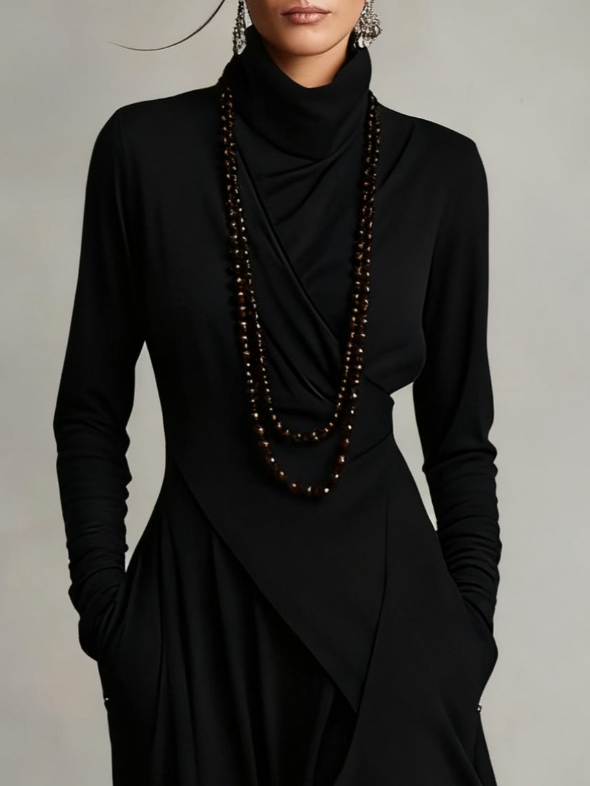 Dravelle™ Draped Maxi Dress