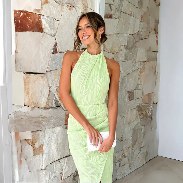 Yara™ Long Pleated Dress