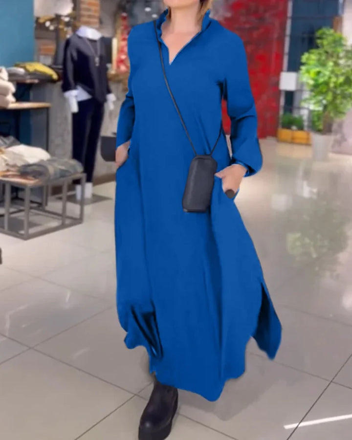 Druvelis™ Long Dress with Slit