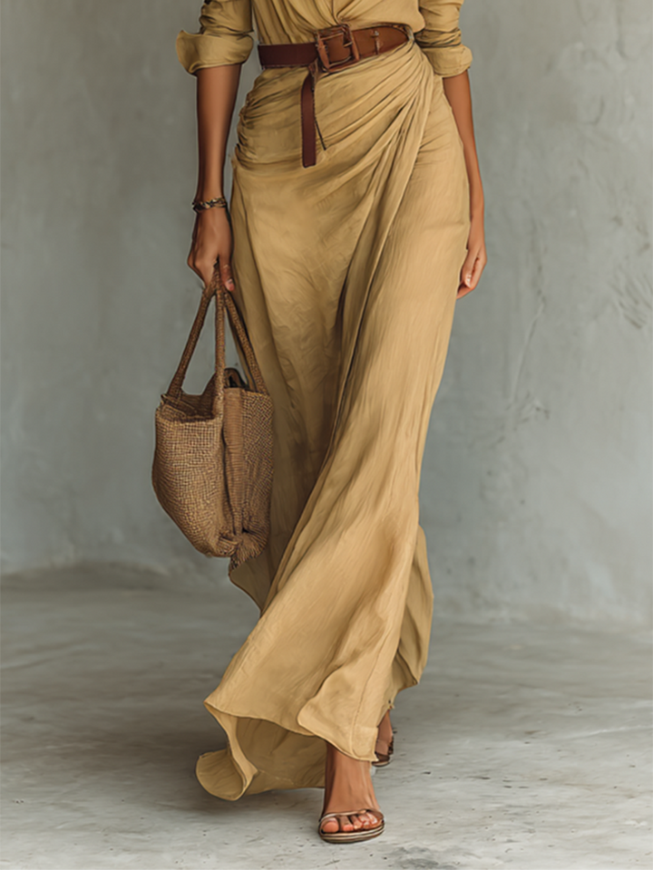 Belora™ Belted Maxi Dress