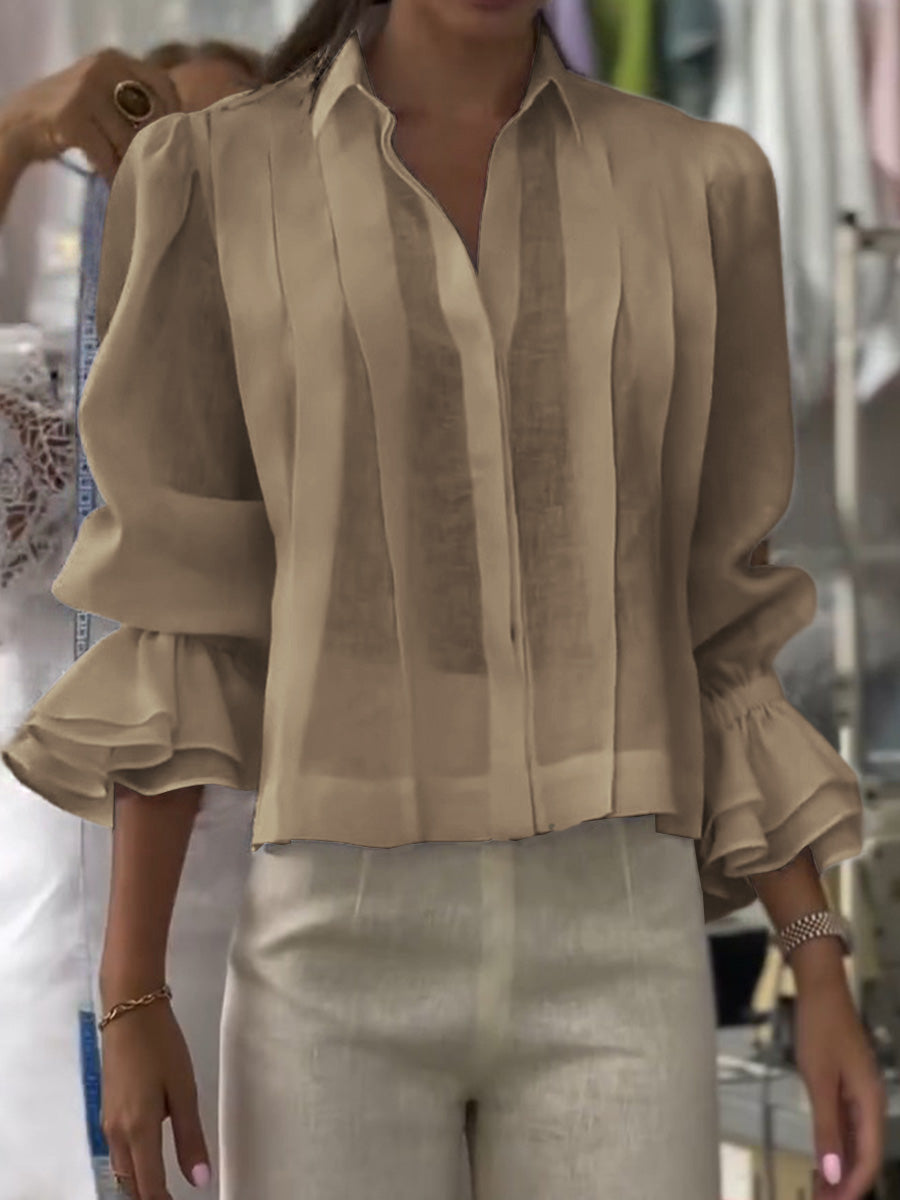 Orvianne™ blouse with pleats
