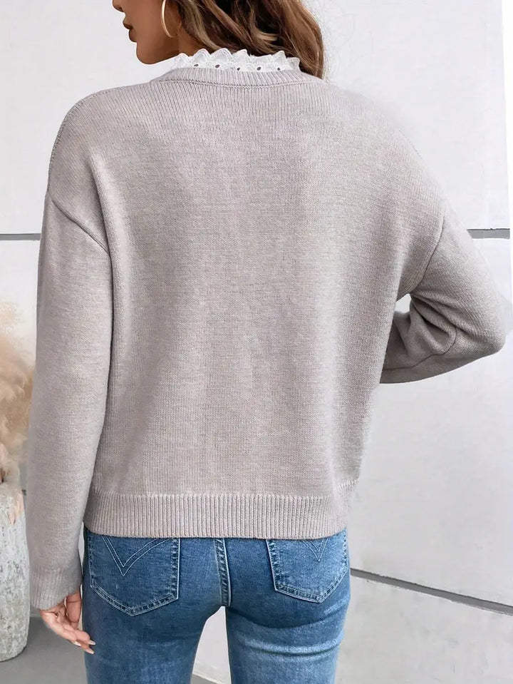 Lacira™ Chic Collar Sweater