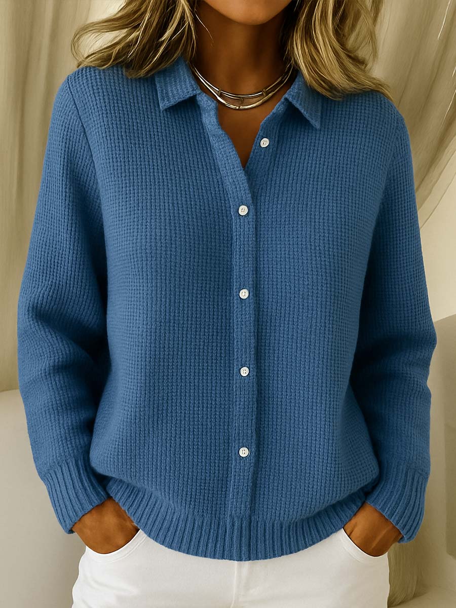 Elryn™ Button Knit Blouse