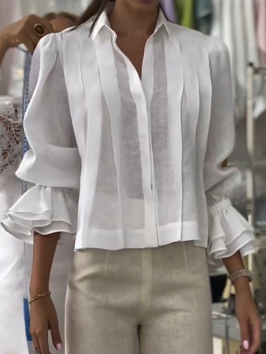 Orvianne™ blouse with pleats