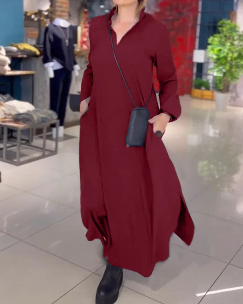 Druvelis™ Long Dress with Slit