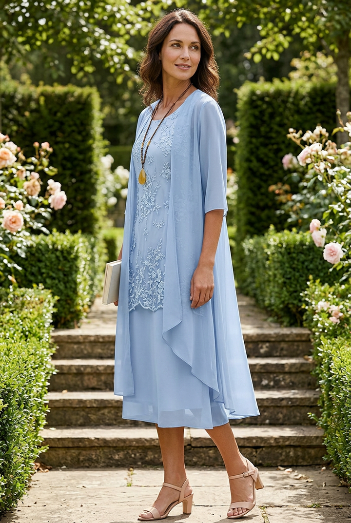 Laxira™ Lace Jacket Dress Set