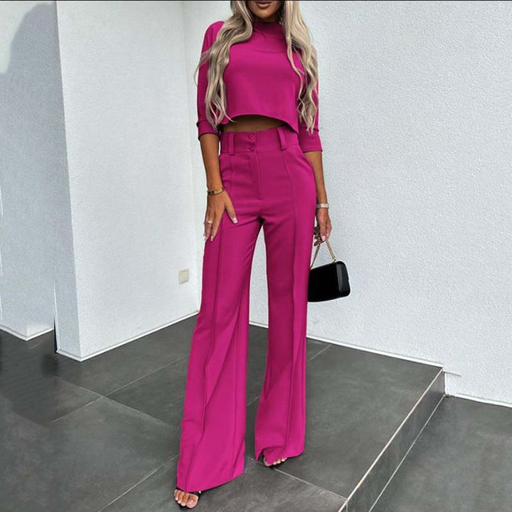 Elvora™ Crop Wide-Leg Set