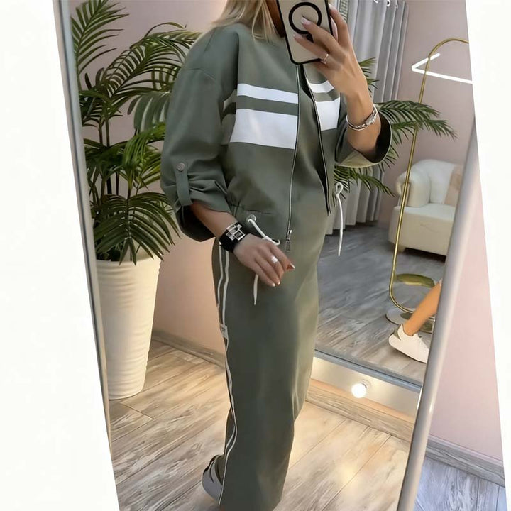 Kavira™ Collar Jacket Dress Set