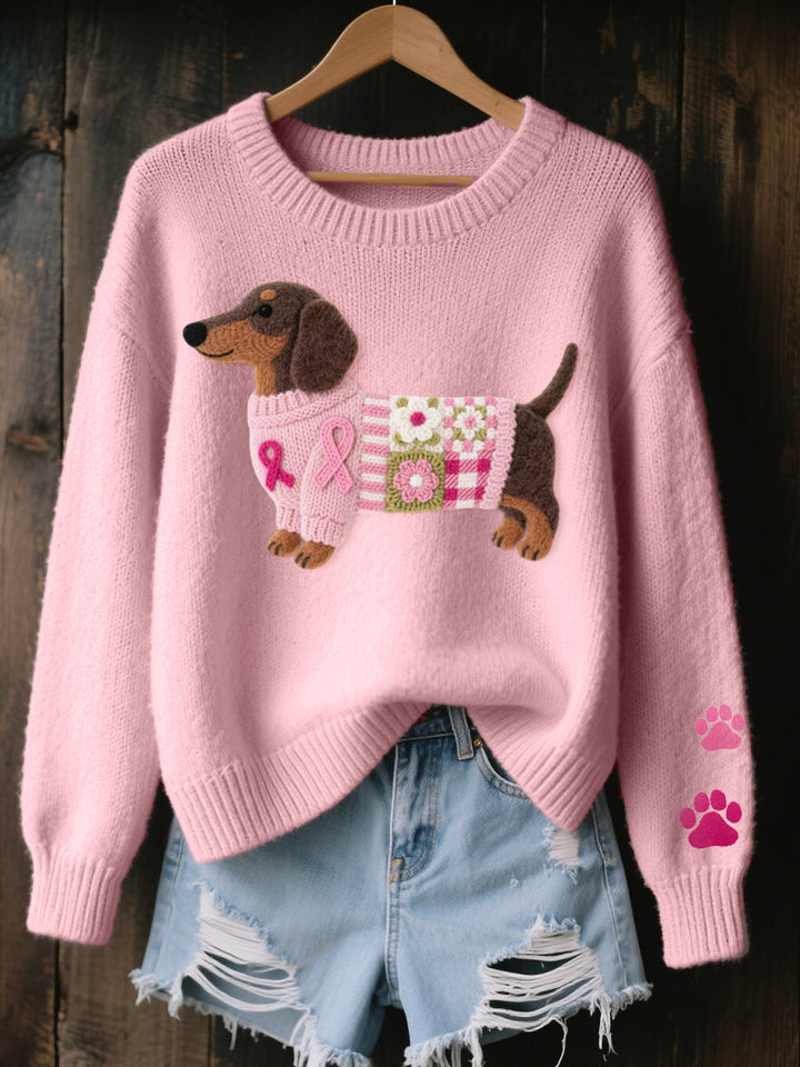 Naorin™ knitted sweater with design