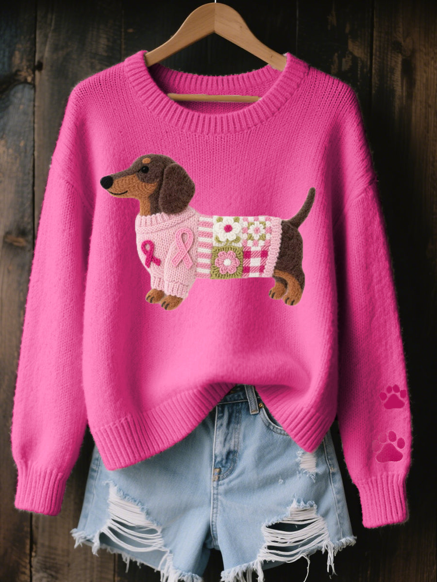 Naorin™ knitted sweater with design