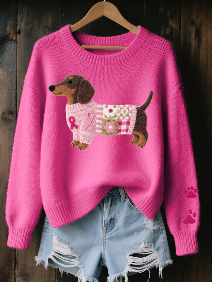 Naorin™ knitted sweater with design