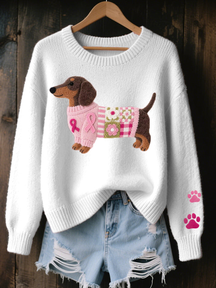 Naorin™ knitted sweater with design