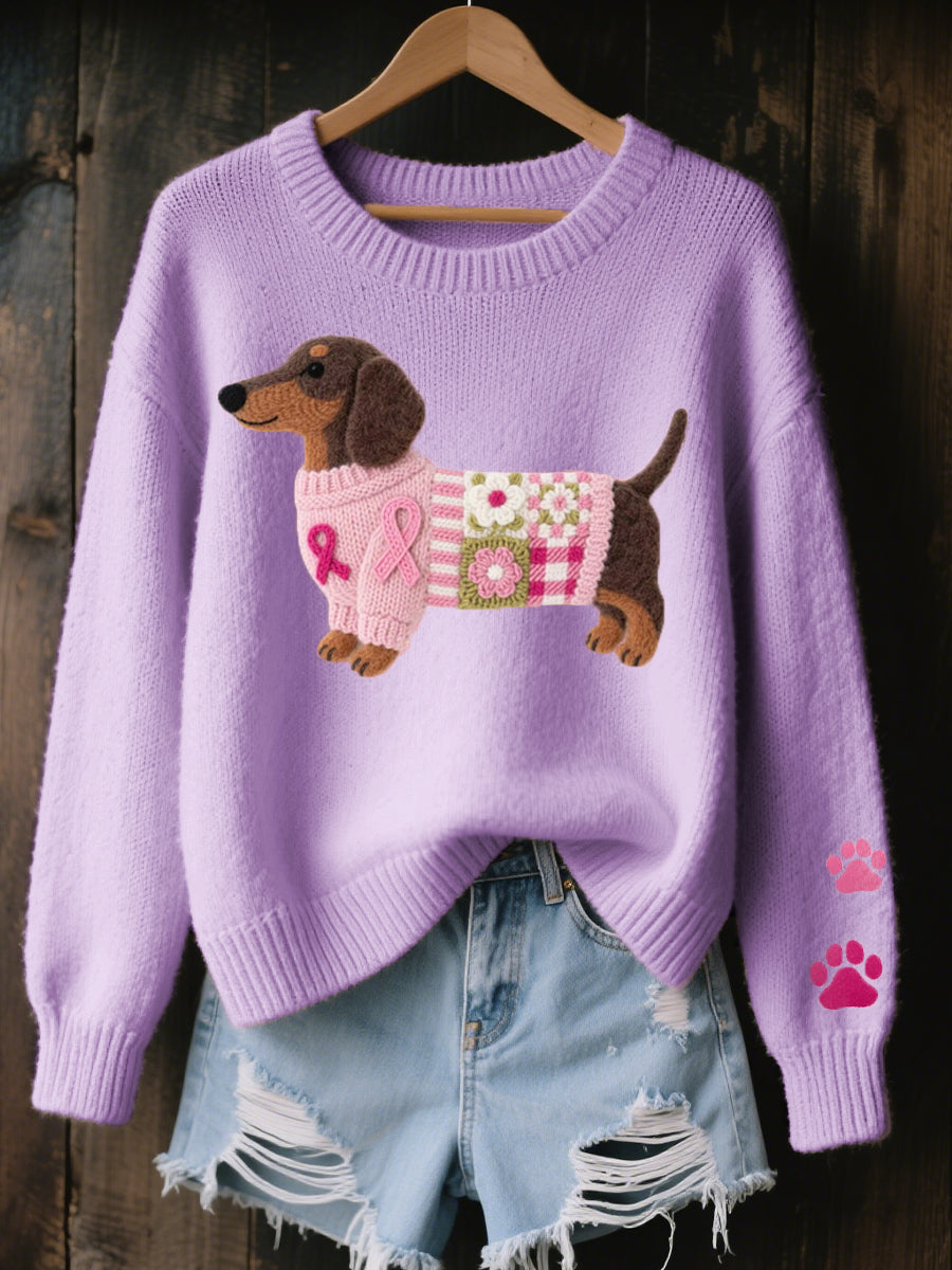 Naorin™ knitted sweater with design